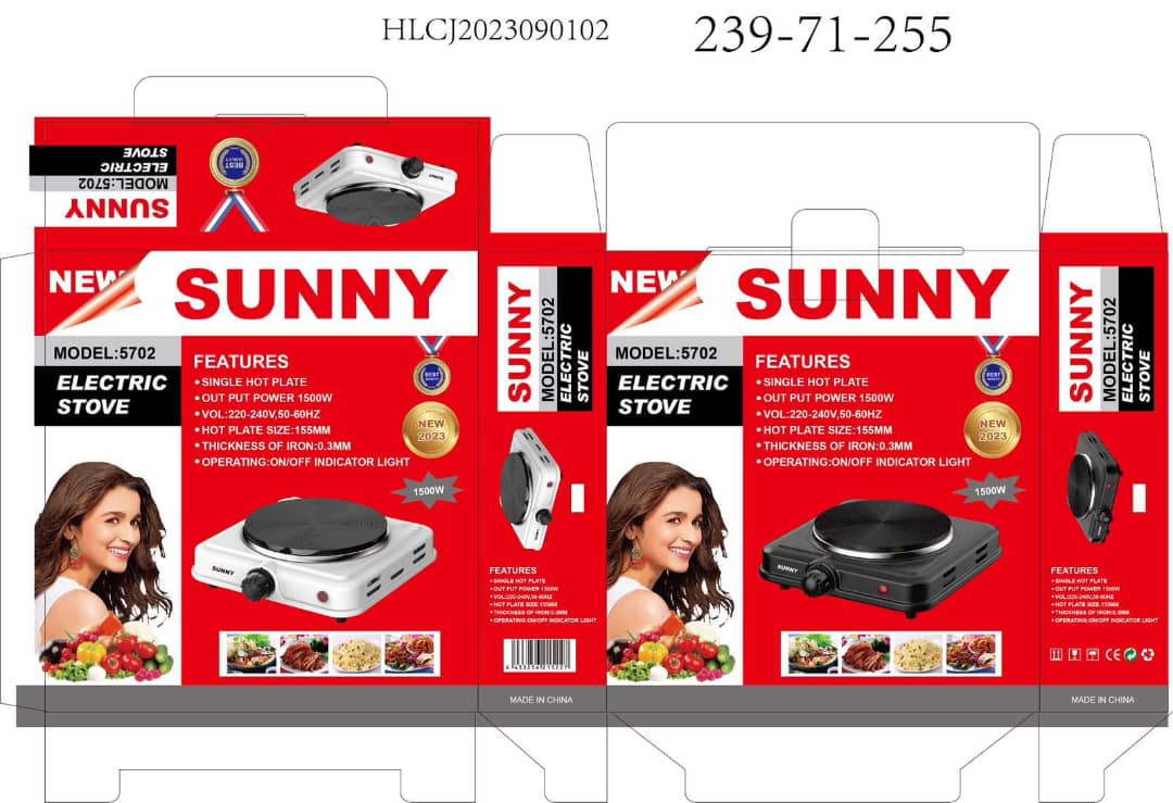 اجاق سفری برقی سانی مدل Sunny Electrice Stove Model 5702